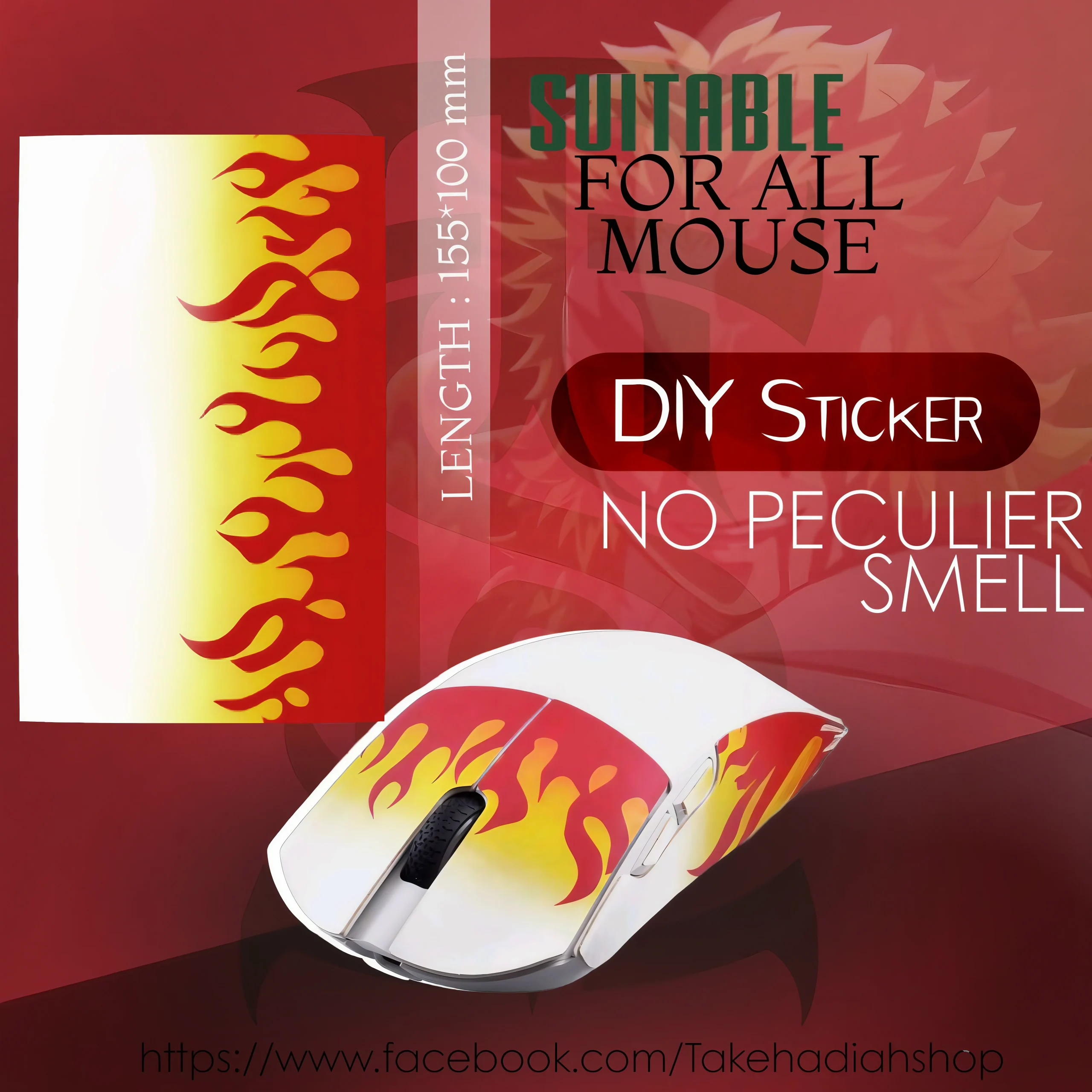 Demon slayer DIY Self Planting Shear Anti - Slip Mouse Grip - Image 5