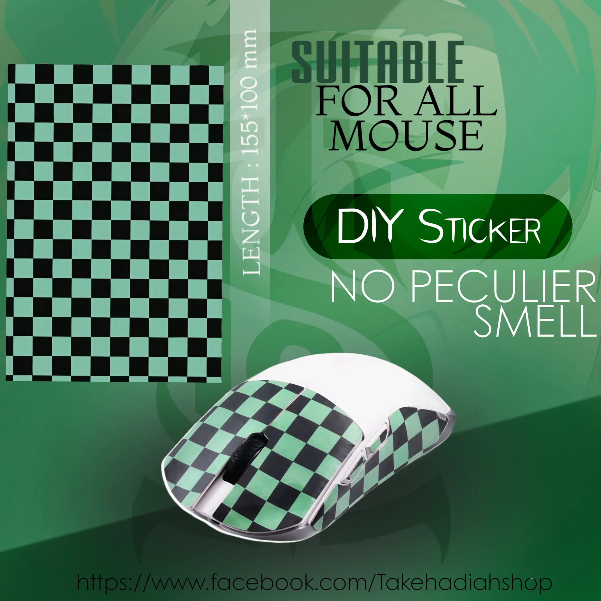 Demon slayer DIY Self Planting Shear Anti - Slip Mouse Grip