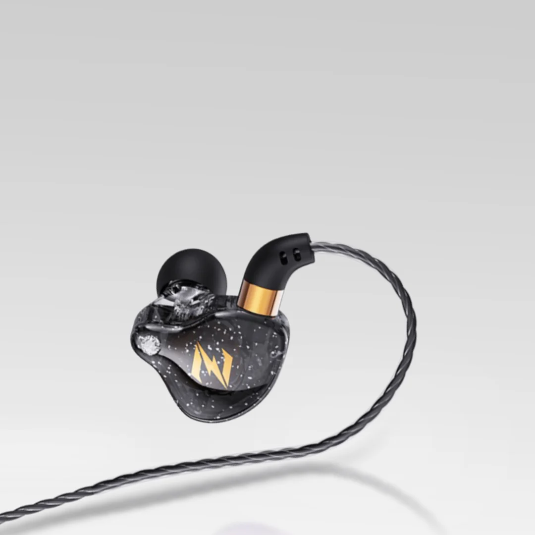 NUNE ZEN In-Ear Earbuds – Hi-Fi Stereo Monitor Earphones with Subwoofer & Detachable 3.5mm Cable